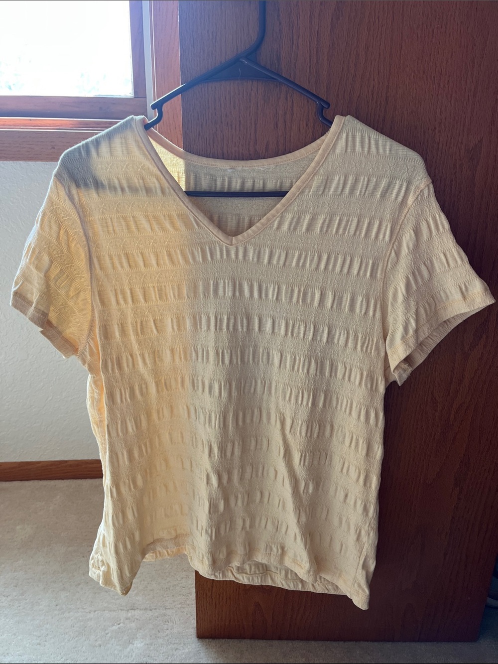Yellow Textured Tee